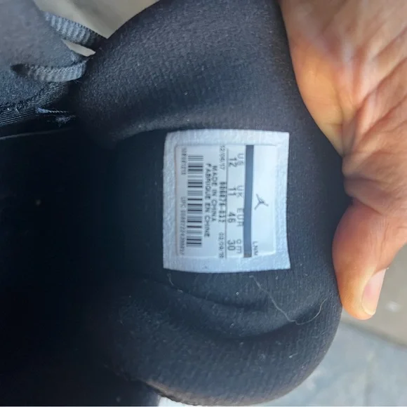 Men’s Black Gold & White Jordan Jumpman Pro Taxi High-Top size 12 - Picture 4 of 5